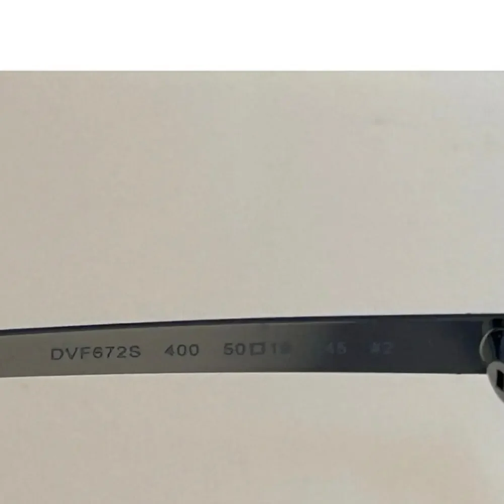Diane Von Furstenberg Blue/Silver Sunglasses